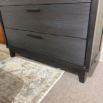 Casana Modern Black 5 Drawer Highboy
