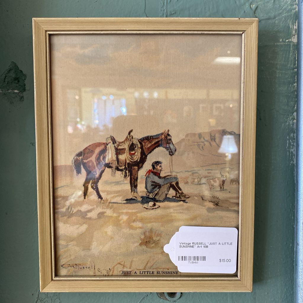Vintage RUSSELL "JUST A LITTLE SUNSHINE" Art