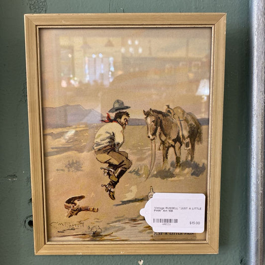 Vintage RUSSELL "JUST A LITTLE PAIN" Art