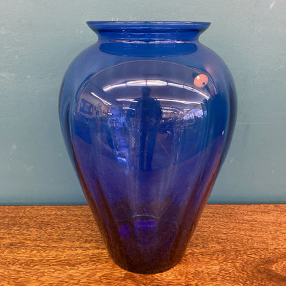 Mexican Cobalt Blue Recycled Glass Vase SMALLS