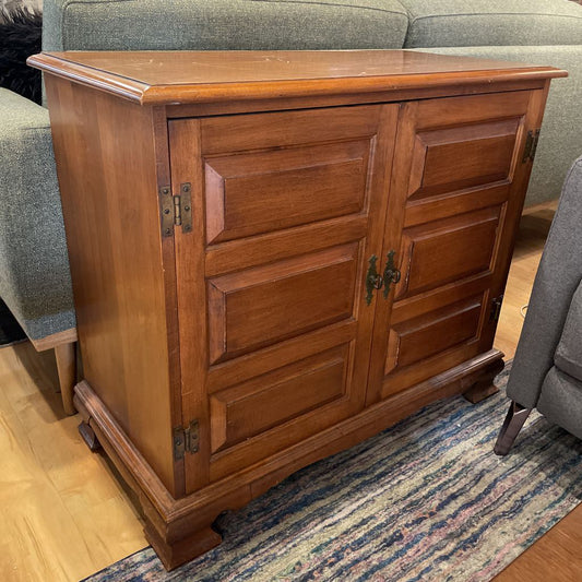 Traditional Two Door Record Cabinet
