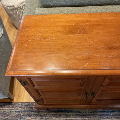 Traditional Two Door Record Cabinet