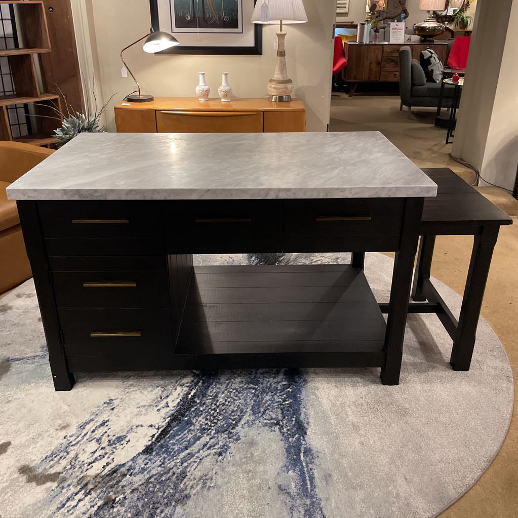 Ian Marble Top Kitchen Island C BAR SERVERS