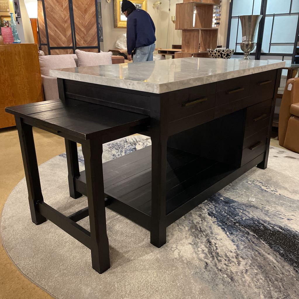 Ian Marble Top Kitchen Island C BAR SERVERS