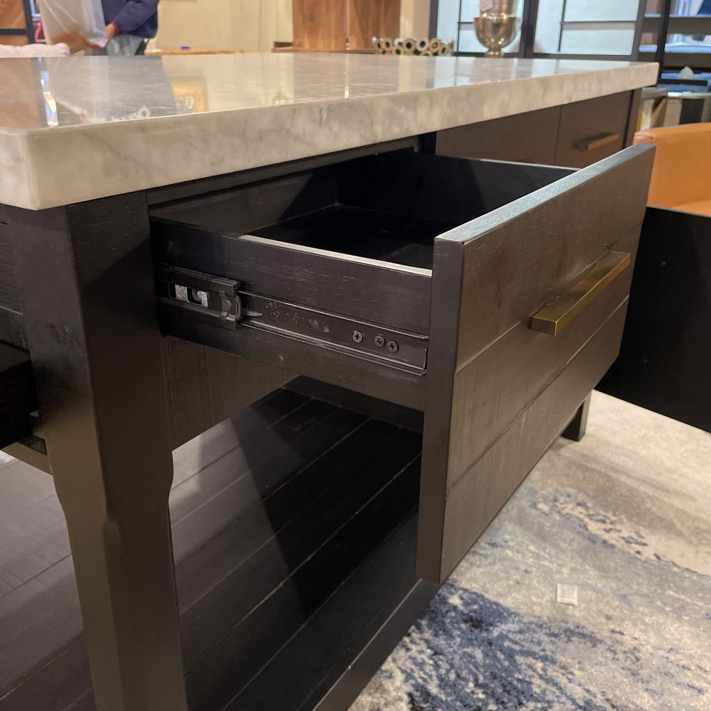 Ian Marble Top Kitchen Island C BAR SERVERS