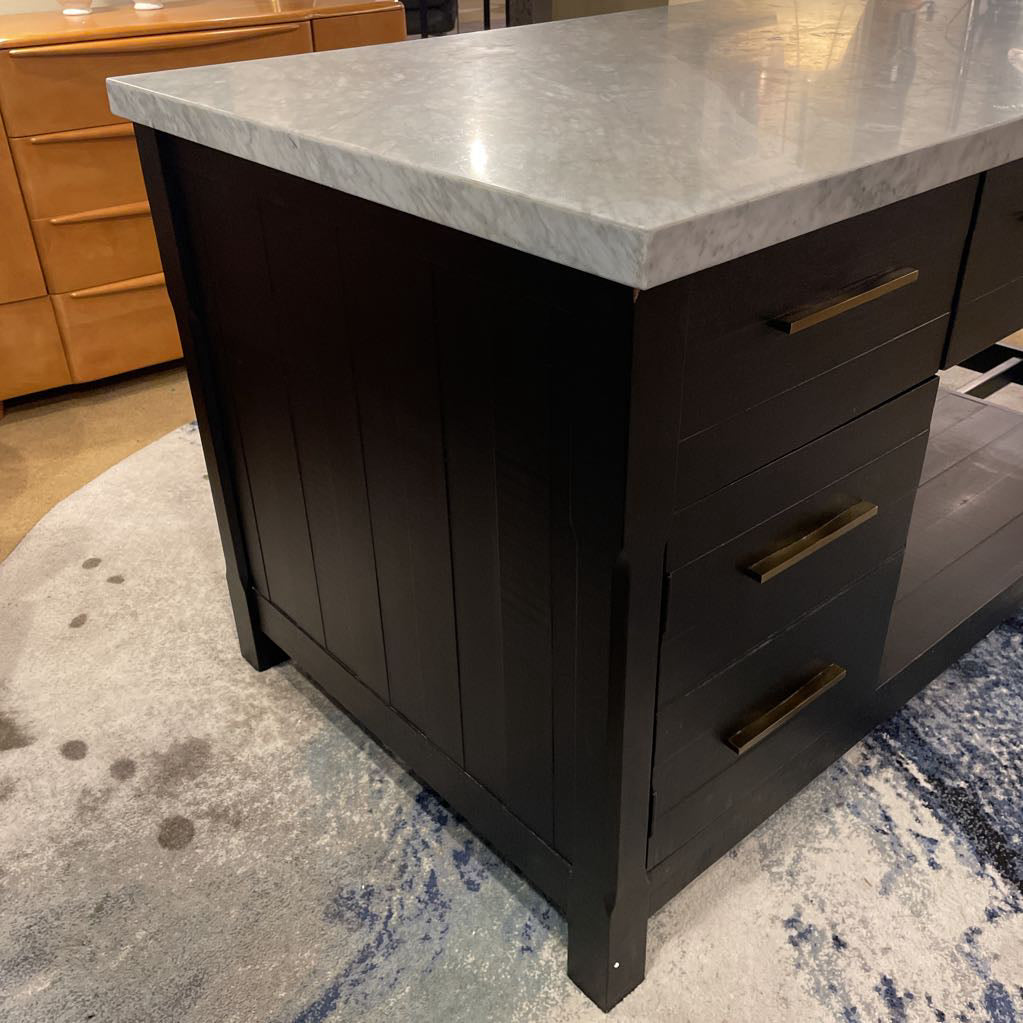 Ian Marble Top Kitchen Island C BAR SERVERS