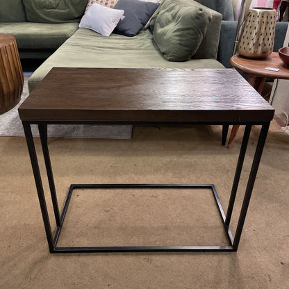 Rectangular Large Wood & Metal "C" Table