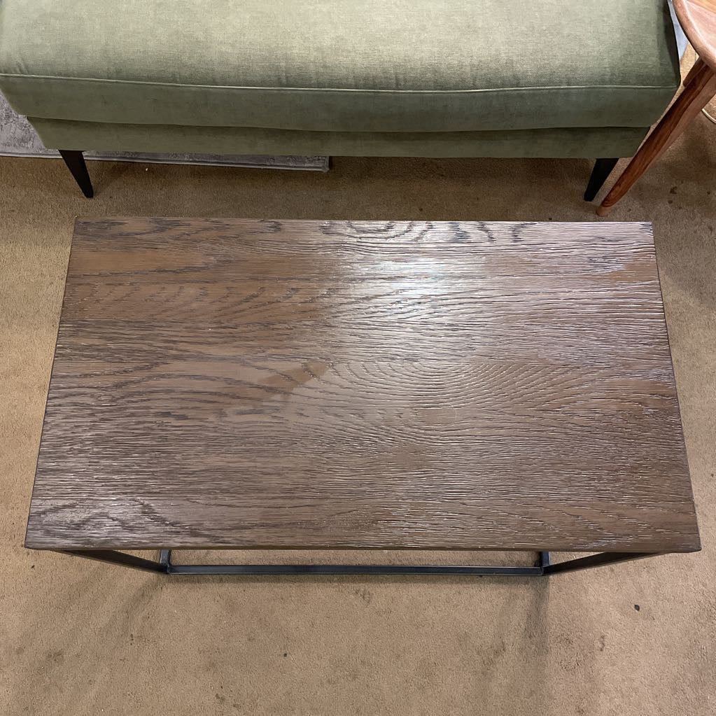 Rectangular Large Wood & Metal "C" Table