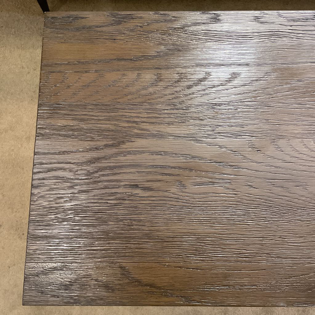 Rectangular Large Wood & Metal "C" Table