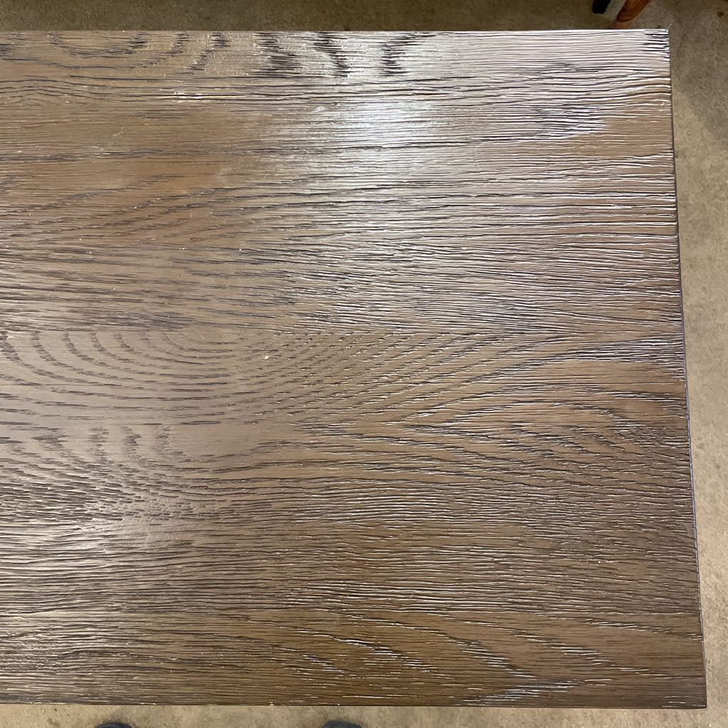 Rectangular Large Wood & Metal "C" Table