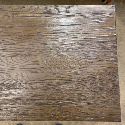 Rectangular Large Wood & Metal "C" Table