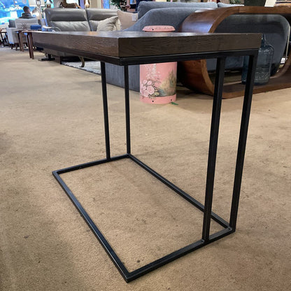 Rectangular Large Wood & Metal "C" Table