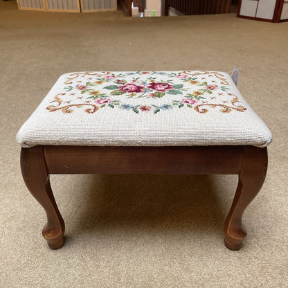 Paxton Co. MC Needlepoint Footstool