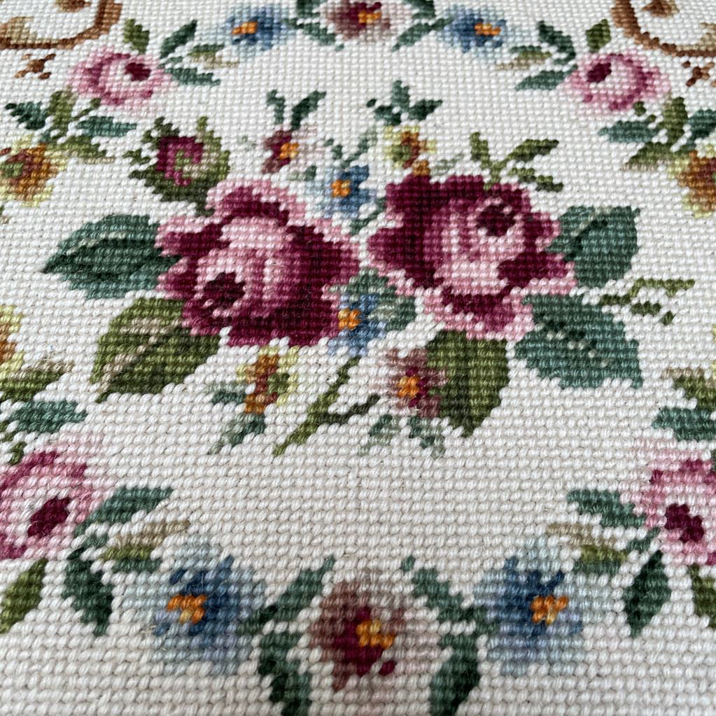Paxton Co. MC Needlepoint Footstool