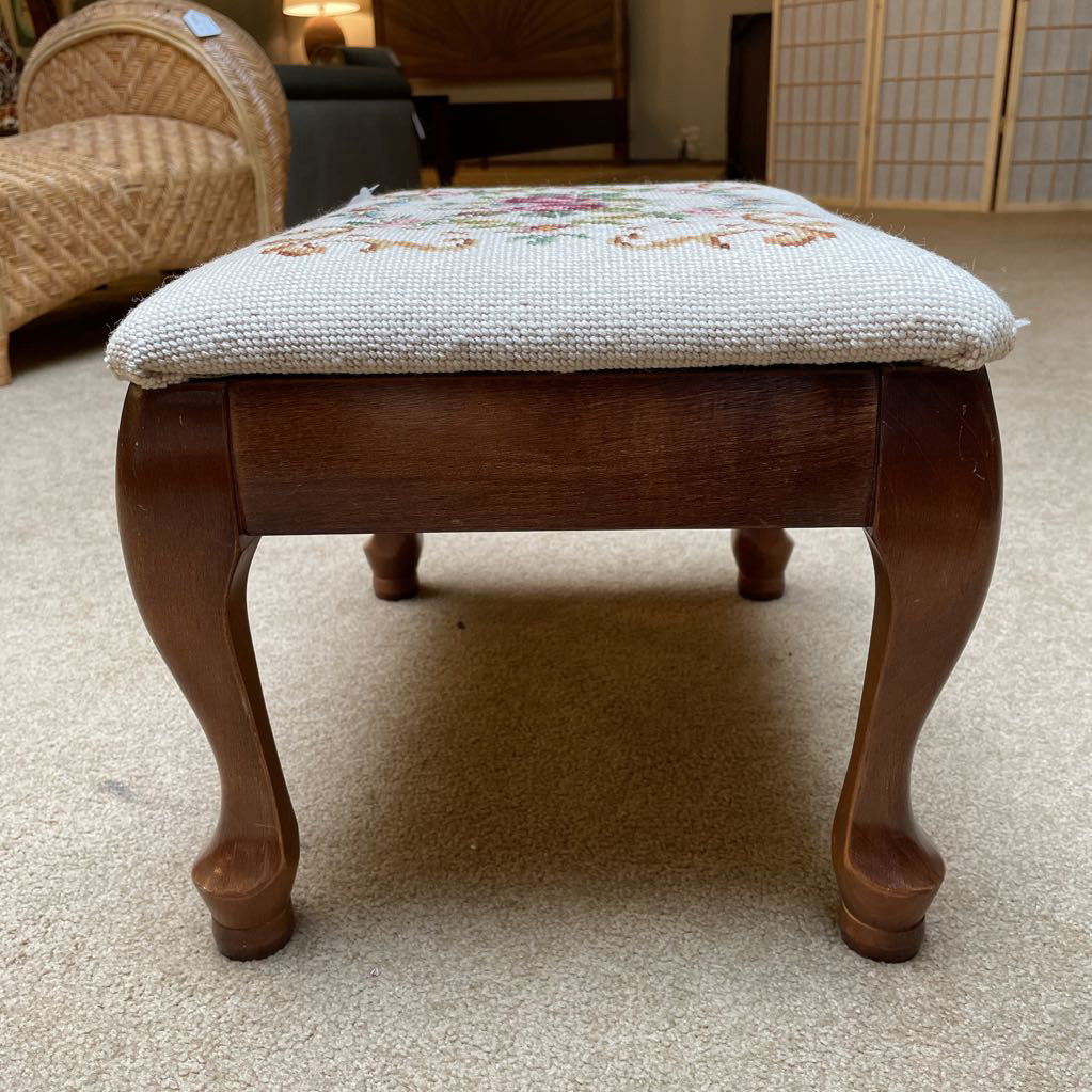 Paxton Co. MC Needlepoint Footstool