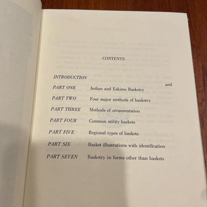 American Indian and Eskimo Basketry Book
