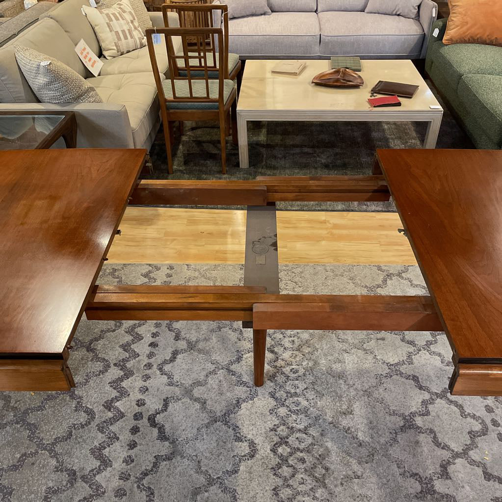1950's Paul Frankl "Contemporary Line" MCM Expanding Dining Table & Six Chairs SET for Johnson Furniture C DINING TABLES