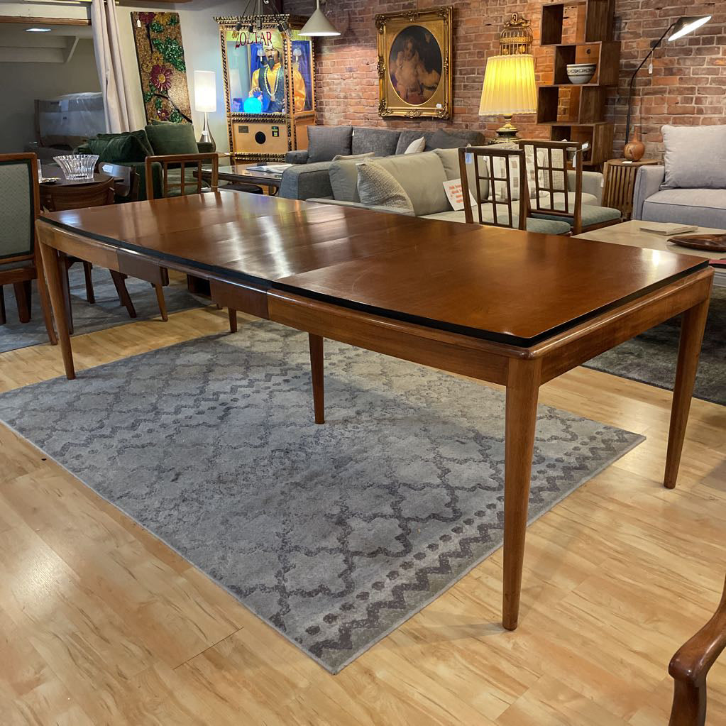 1950's Paul Frankl "Contemporary Line" MCM Expanding Dining Table & Six Chairs SET for Johnson Furniture C DINING TABLES