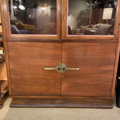 1950's Paul Frankl "Contemporary Line" MCM China Cabinet for Johnson Furniture w/ Key C CABINETS