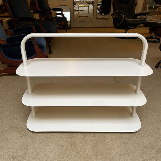 Open Spaces White Metal 3 Tier Shoe Rack SMALLS