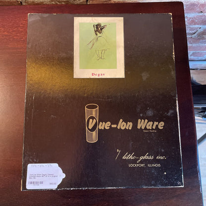 Vue-Lon Ware Degas Themed Cocktail Glass SET OF 8 in Original Box