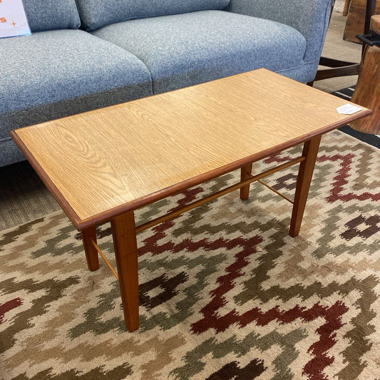 Small Custom MCM Wood Cocktail Table C COAT RACKS