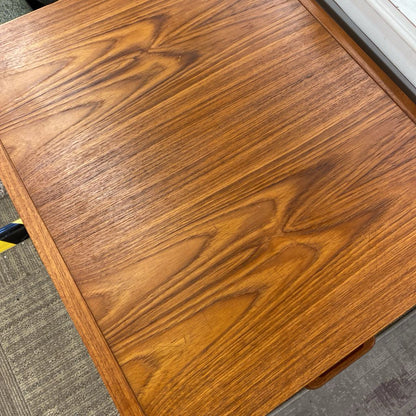 Large Teak Two Drawer File Cabinet C SIDE TABLES