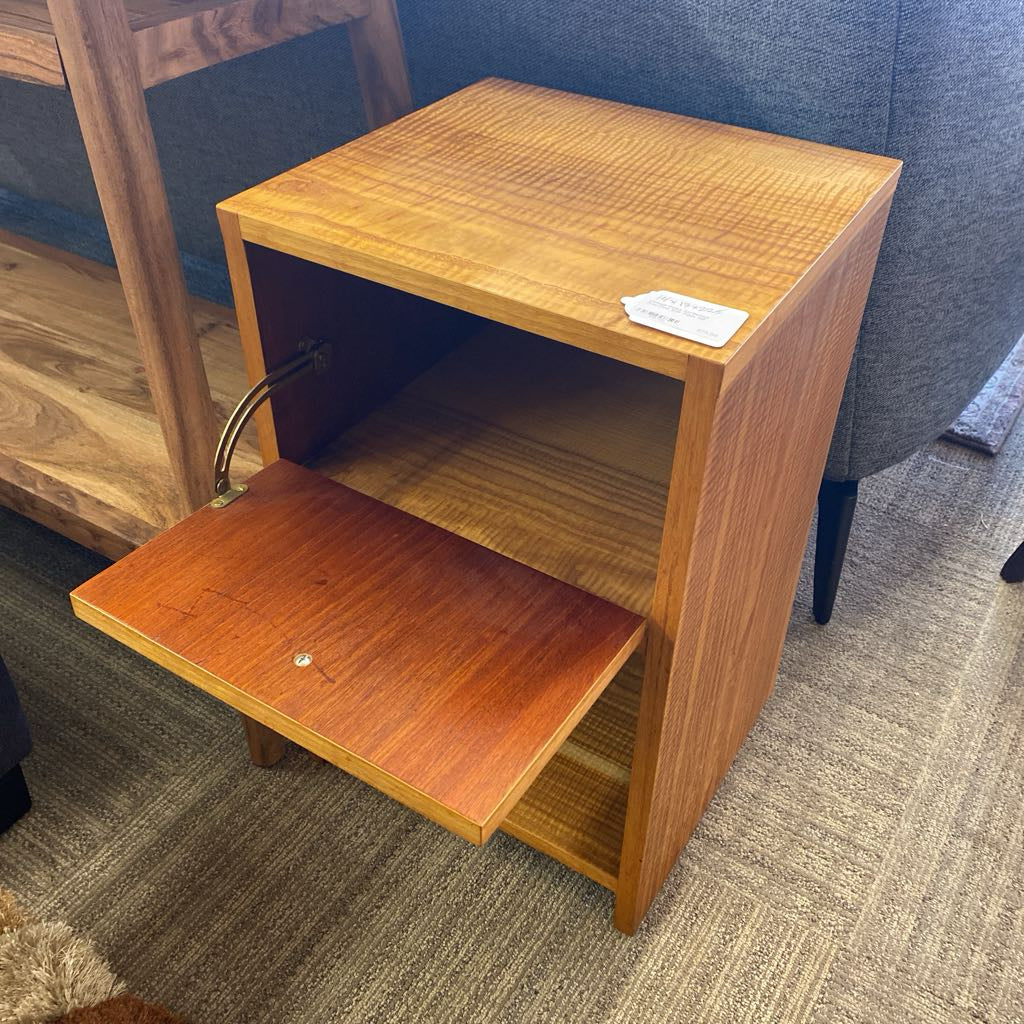 Vintage Funky Hardwood Dropfront Side Table C SIDE TABLES