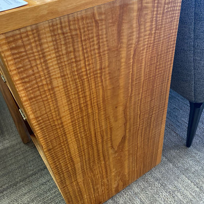 Vintage Funky Hardwood Dropfront Side Table C SIDE TABLES
