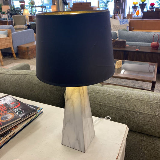Faux Marble Obelisk Table Lamp LAMPS