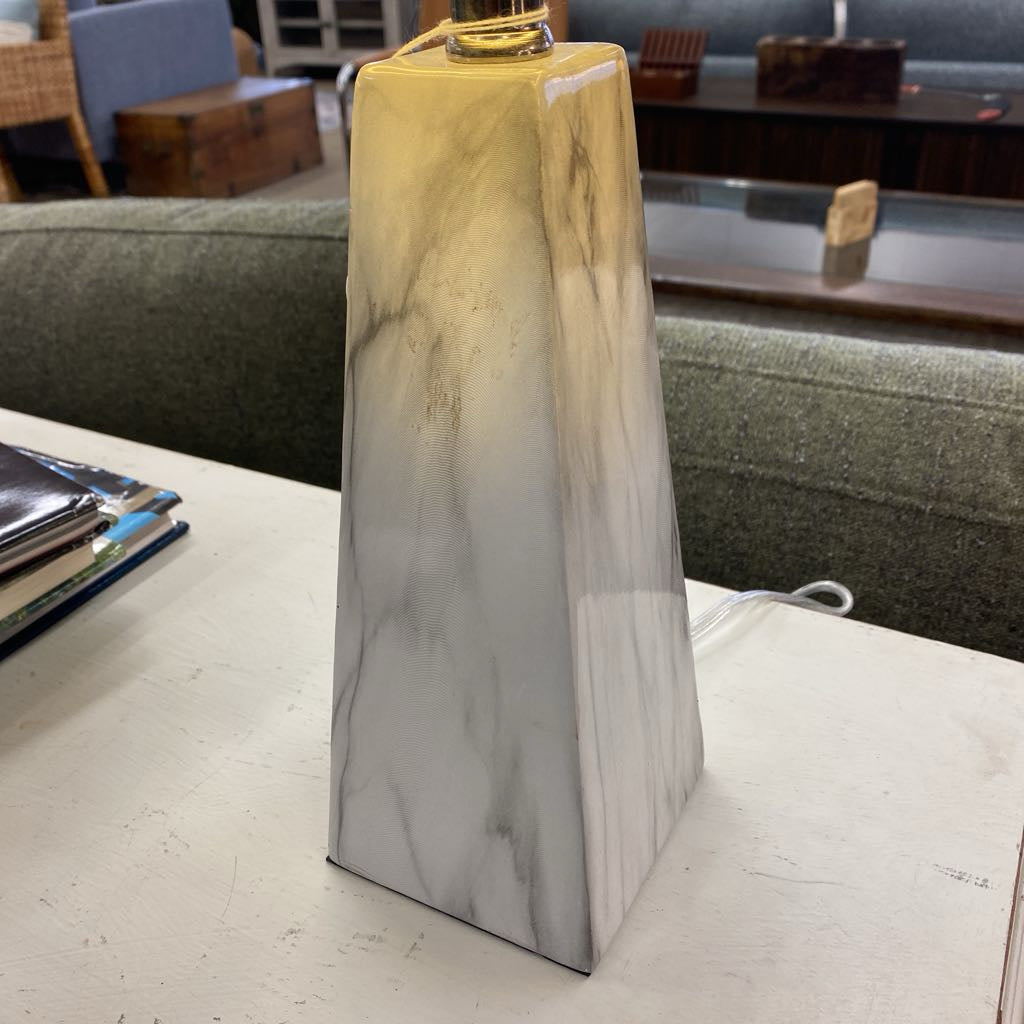 Faux Marble Obelisk Table Lamp LAMPS