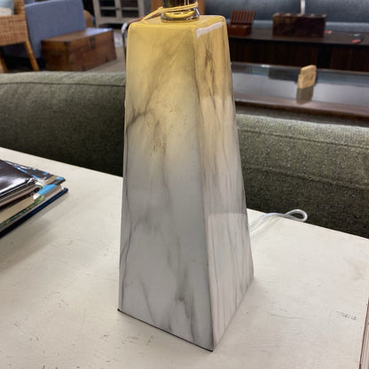 Faux Marble Obelisk Table Lamp LAMPS