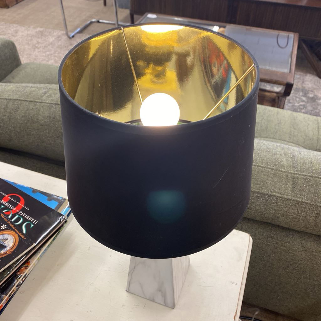 Faux Marble Obelisk Table Lamp LAMPS