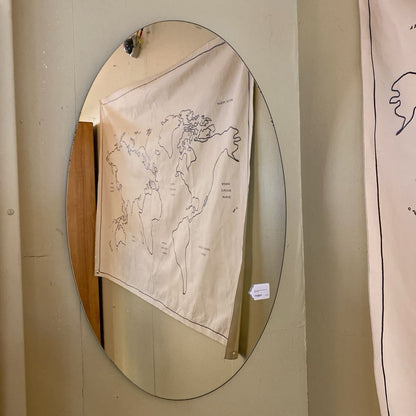 Ready to Hang Frameless Oval Mirror