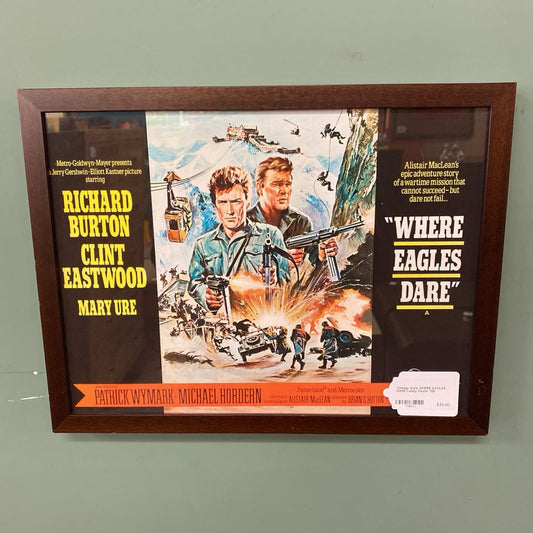 Vintage Style WHERE EAGLES DARE Lobby Poster ART