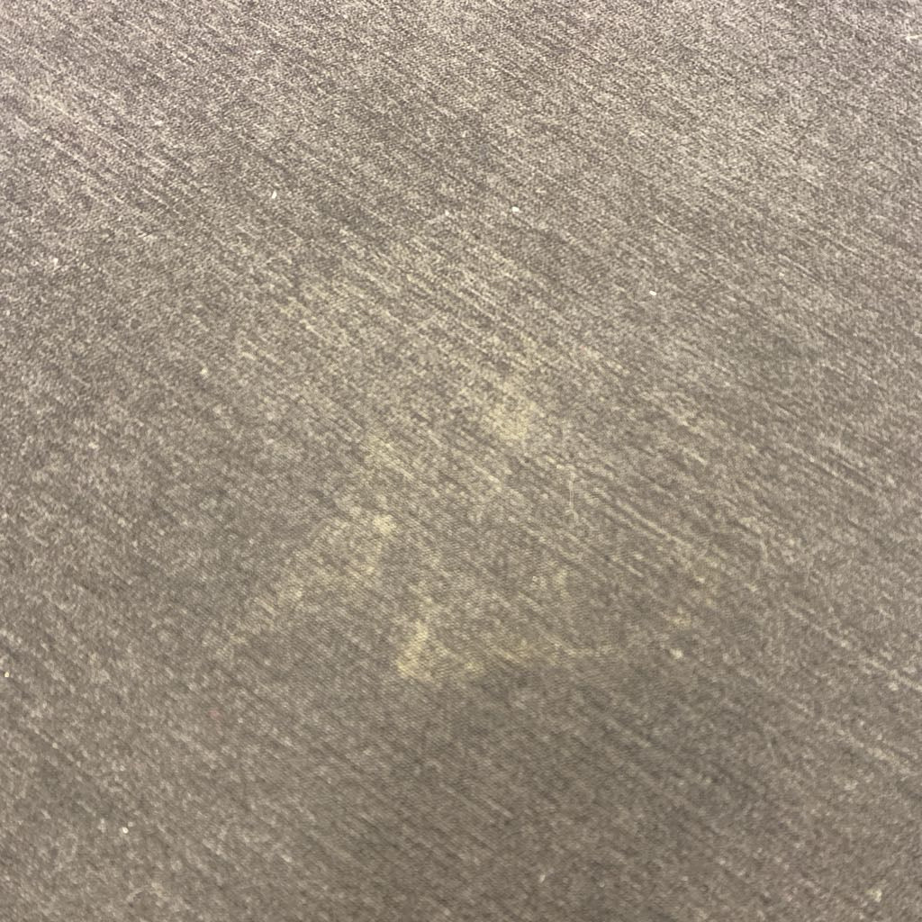 WEST ELM Grey Ottoman (AS IS) U OTTOMANS
