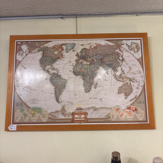 National Geographic World Map ART