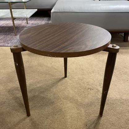 MCM Round Formica Top Stacking Tables SET of 3 C SIDE TABLES