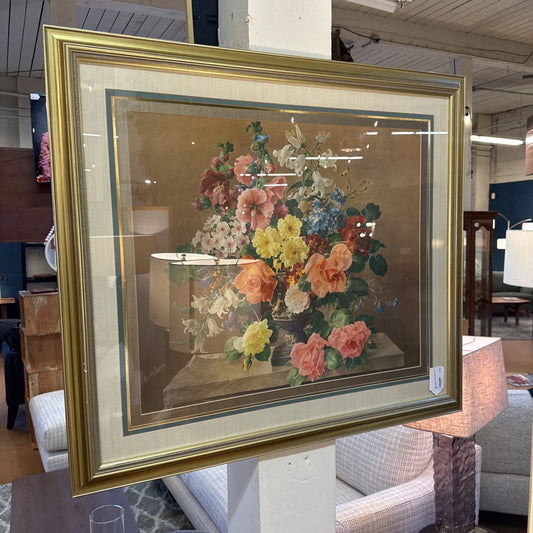 Very Colorful Floral Still Life Print