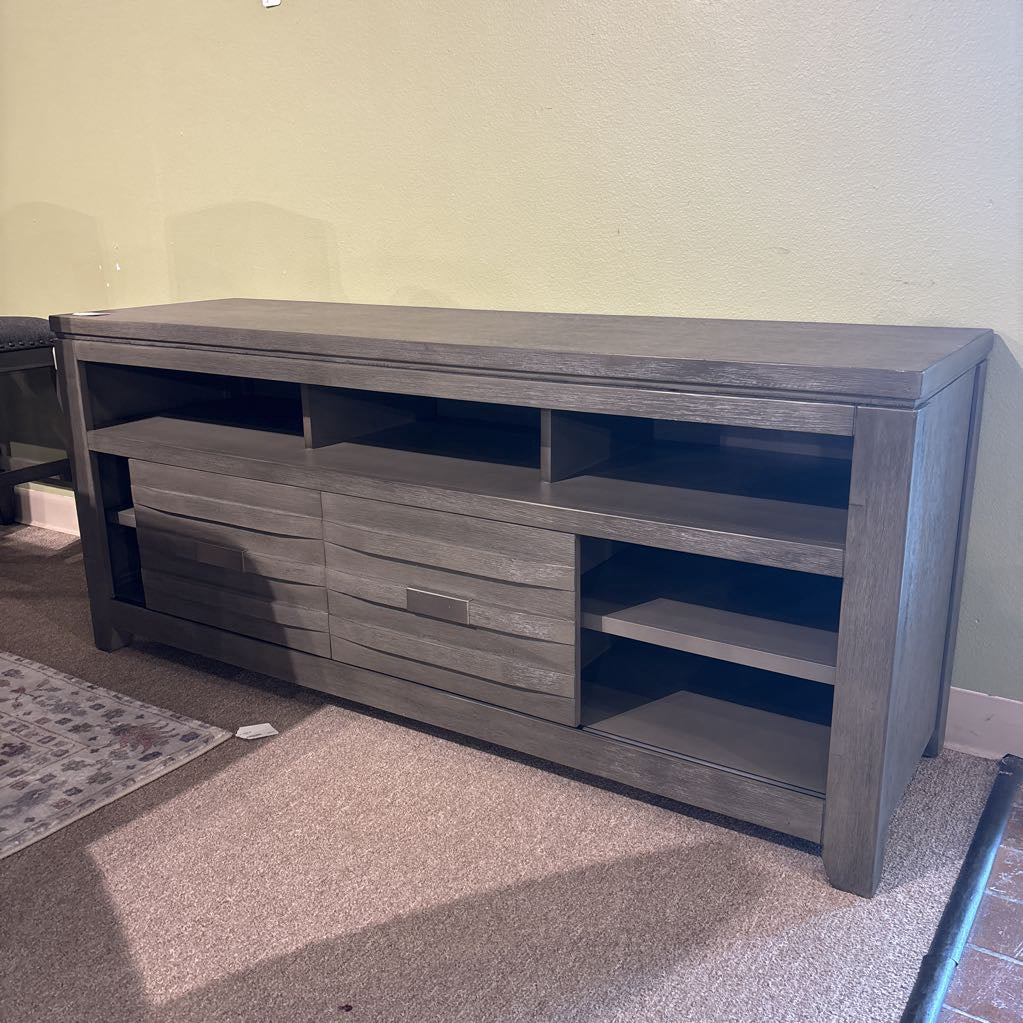 Brushed Grey TV Stand C MEDIA STANDS