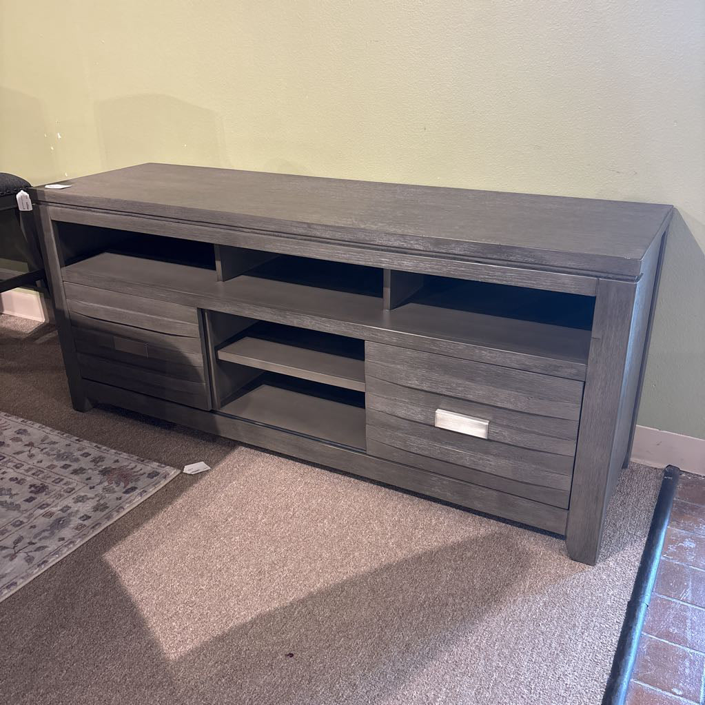 Brushed Grey TV Stand C MEDIA STANDS