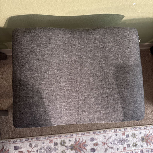 Grey Seat Nailhead Counter Chair
