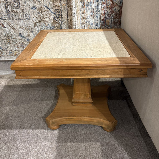 Tile Inlay Wood Side Table C SIDE TABLES