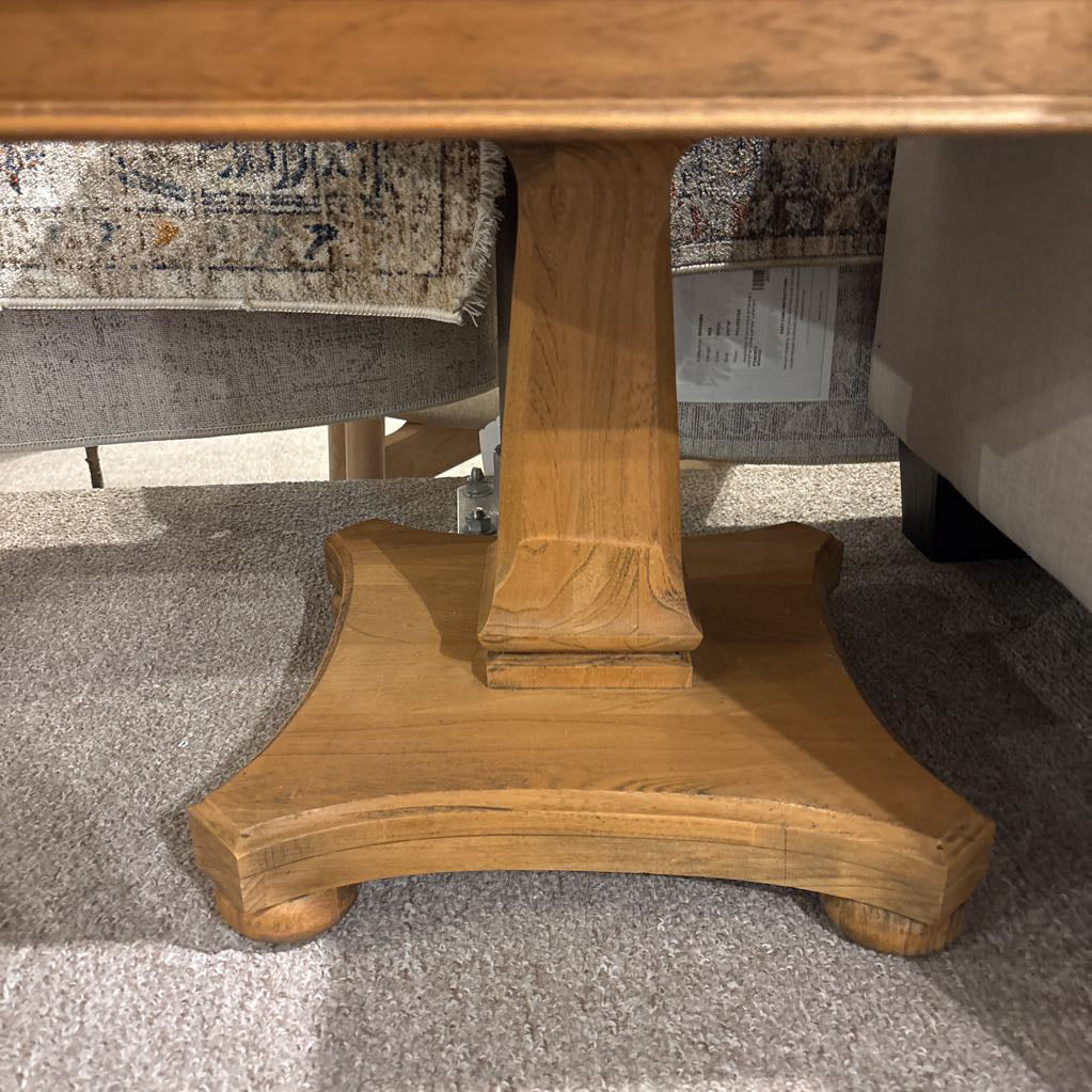 Tile Inlay Wood Side Table