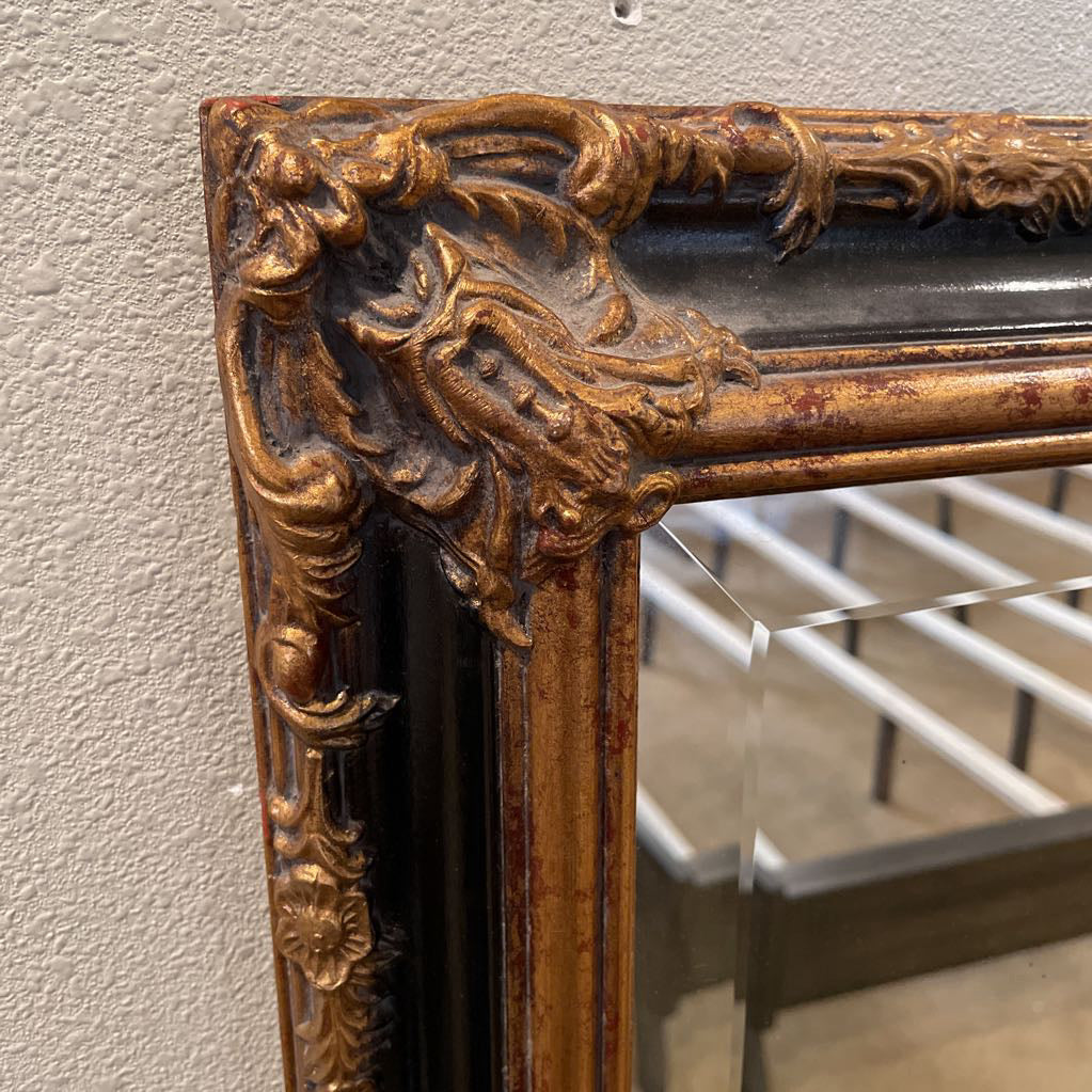 Black and Gold Rectangular Mirror C MIRRORS