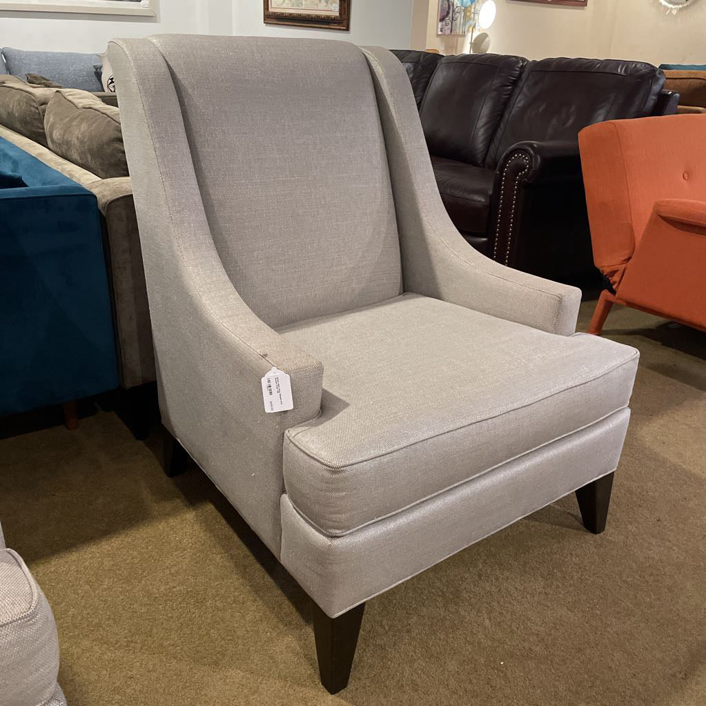 Ethan Allen Grey Sloped Arm Accent Chair U ACCENT CHAIRS