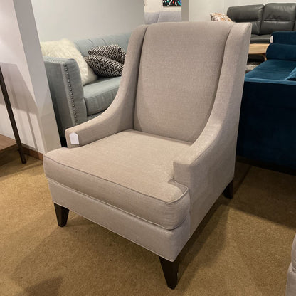 Ethan Allen Grey Sloped Arm Accent Chair U ACCENT CHAIRS