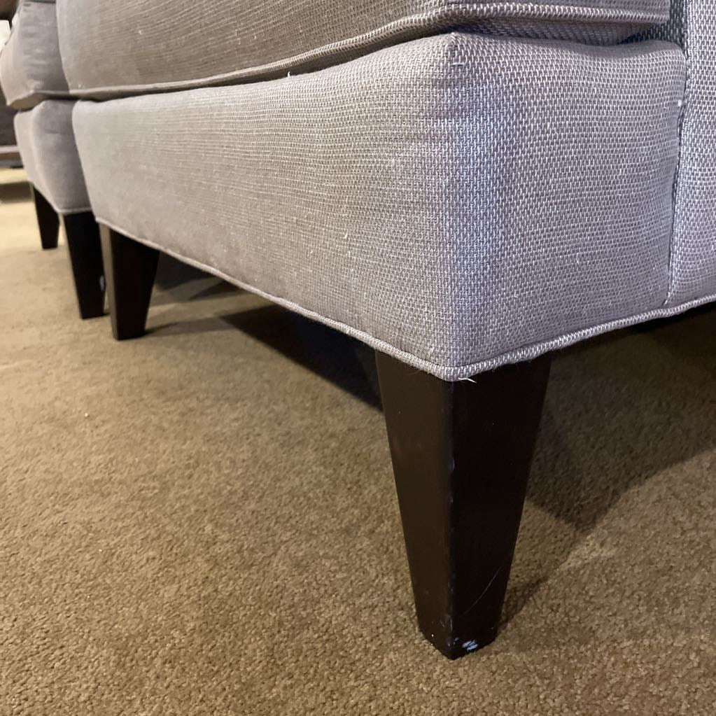 Ethan Allen Grey Sloped Arm Accent Chair U ACCENT CHAIRS