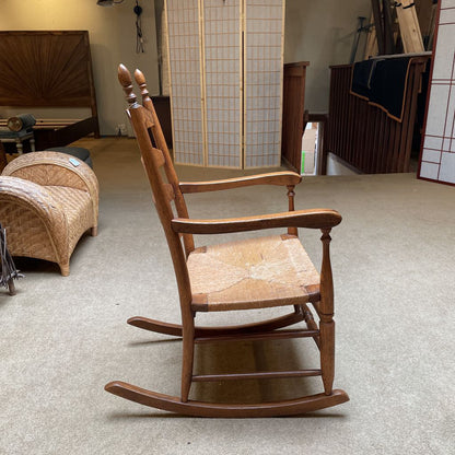 Boling Chair Co. No. 278 Woven Seat Ladder Back Rocking Chair