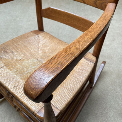 Boling Chair Co. No. 278 Woven Seat Ladder Back Rocking Chair